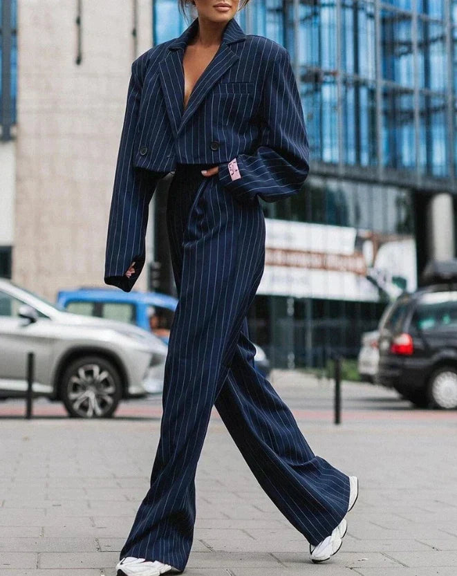 Elegant and Comfortable Women's Suit - Camille-Dark blue-S-The Livary