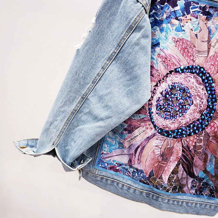 Oversized Women's Denim Jacket - Lynn-S-The Livary