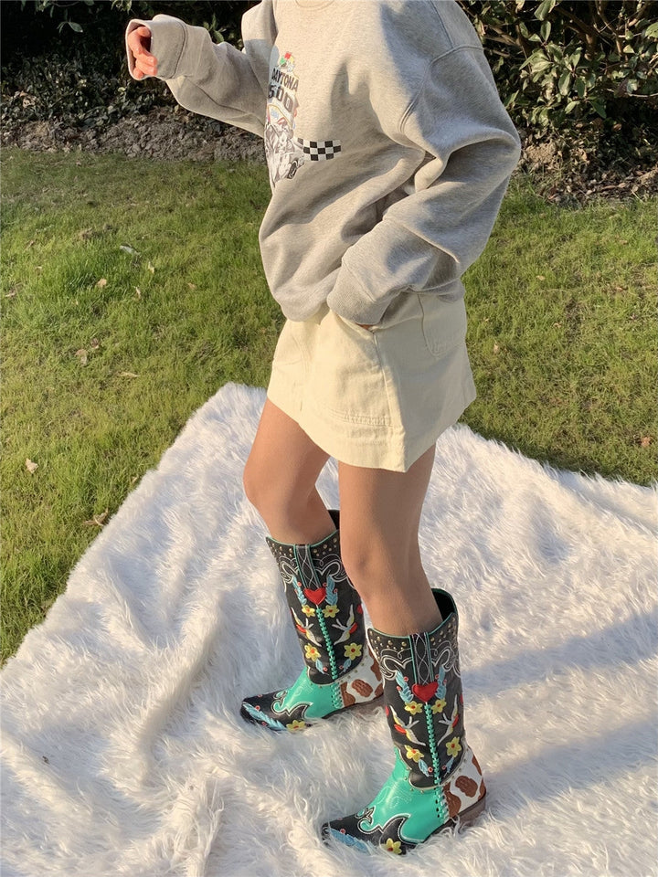 Unique Ladies Cowboy Boots - Carmen-3.5-The Livary