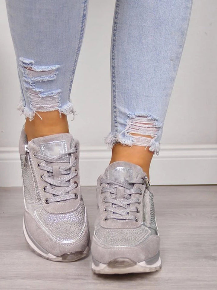 Orthopaedic Women's Sneakers - Vita-Gray-4.0-The Livary