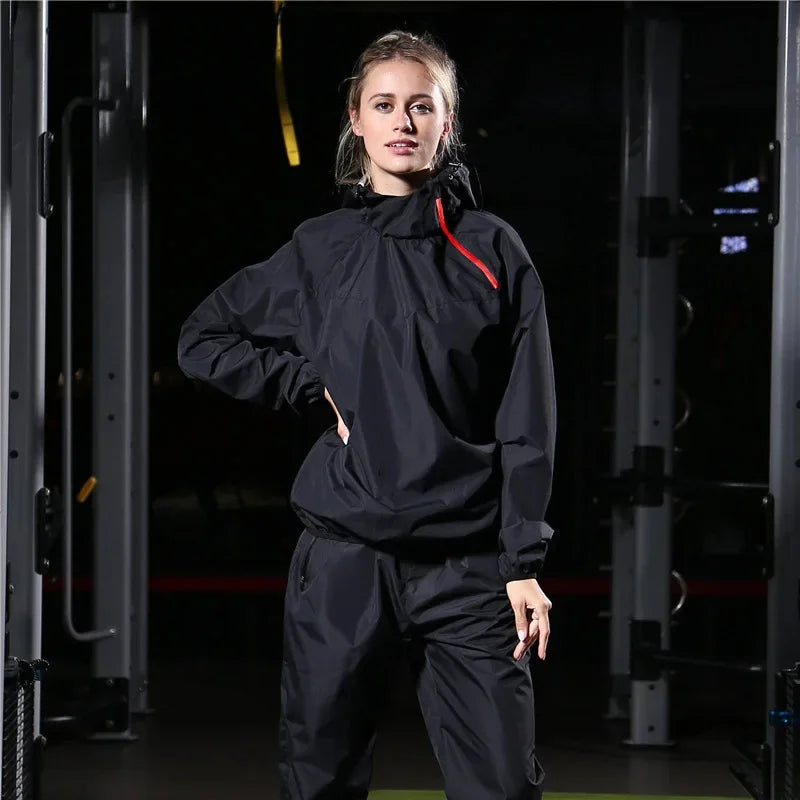 Light Unisex Training Set with Zipper & Hood – Remo-Ladies' Black-S-The Livary