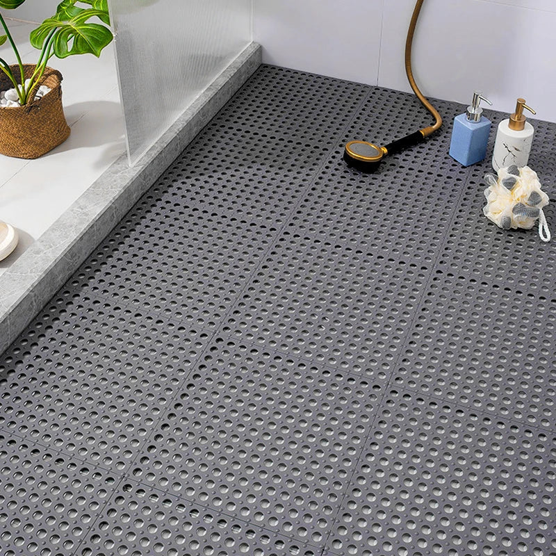 Anti-slip Shower Mat - GripDrop-Grey-4 pieces-The Livary