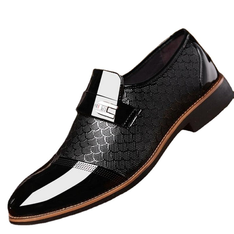 Stylish Glossy Men's Shoes - Hudson