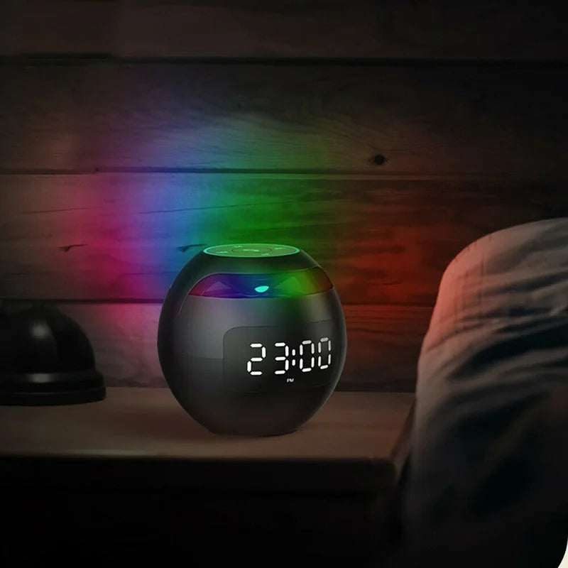 Multifunctional Alarm Clock – GlowBeep Speaker Clock-Pink-The Livary