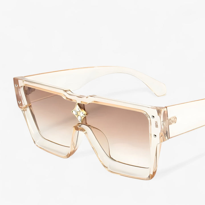 Mirrored Punk Sunglasses – Revik-Pink Brown-The Livary