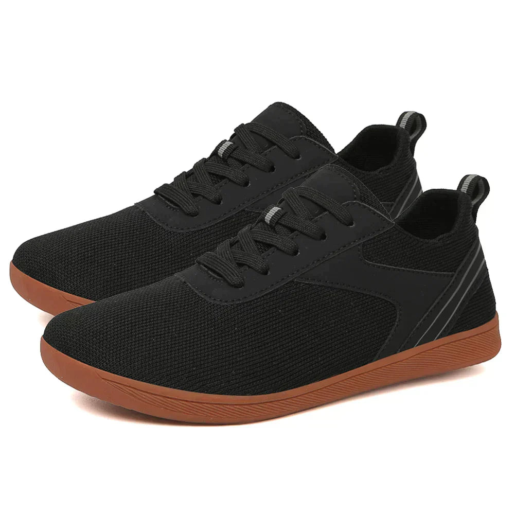 Unisex barefoot shoes with flexible sole & breathable upper material – Luno-Black-4.5-The Livary