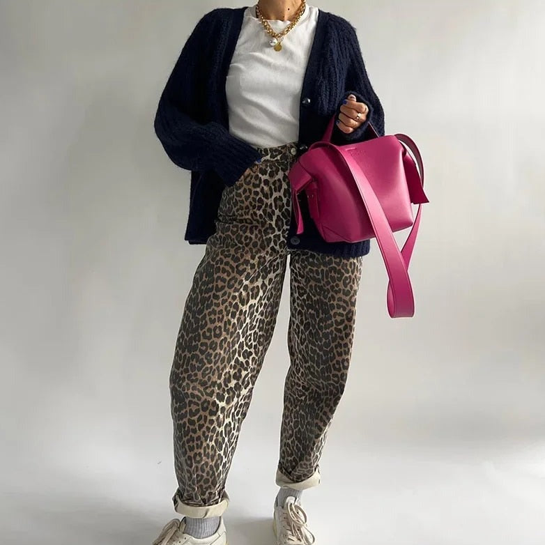 Vintage Leopard Print Jeans - Leona-Leopard-XS-The Livary