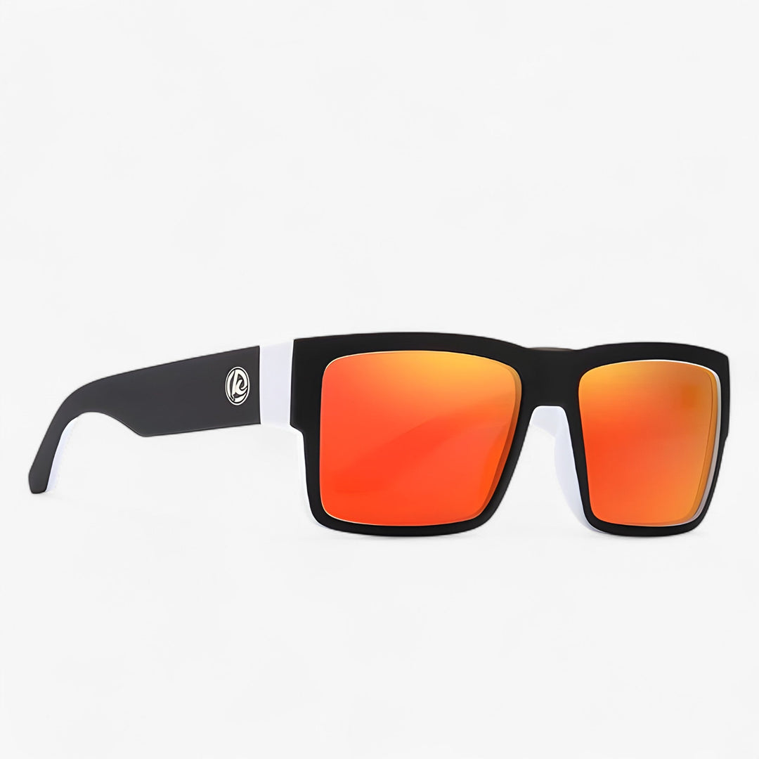 Windproof Polarised Sports Sunglasses – Stratos-Orange-The Livary