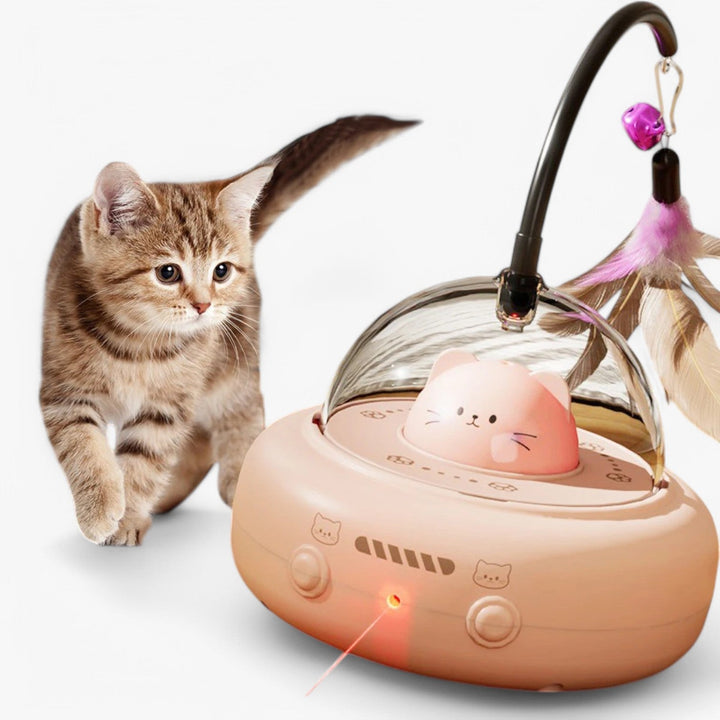 Slim Laser Cat Toy with Rainbow Light - Nola-Pink-The Livary