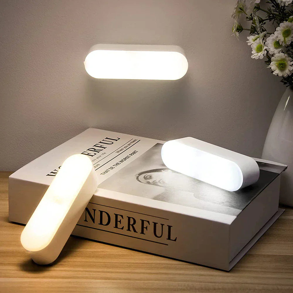 USB Rechargeable Motion Sensor Wall Lamp - BrightSense-White-The Livary
