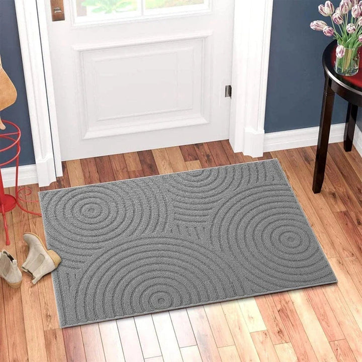 Shoe Scraper Doormat with Moroccan Design - Kasbana-Black 01-50cm x 80cm-The Livary