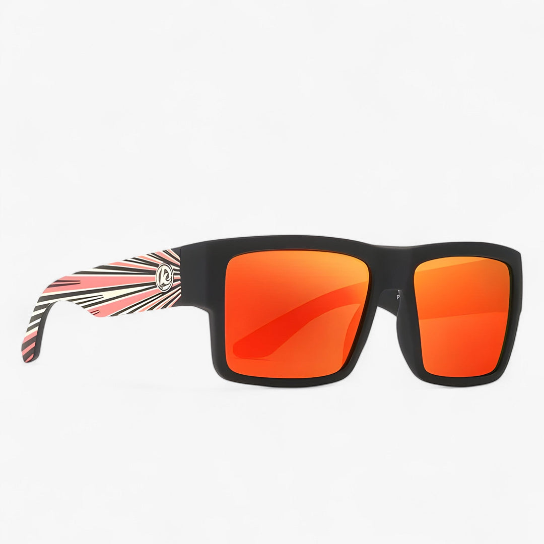 Windproof Polarised Sports Sunglasses – Stratos-Orange 2-The Livary
