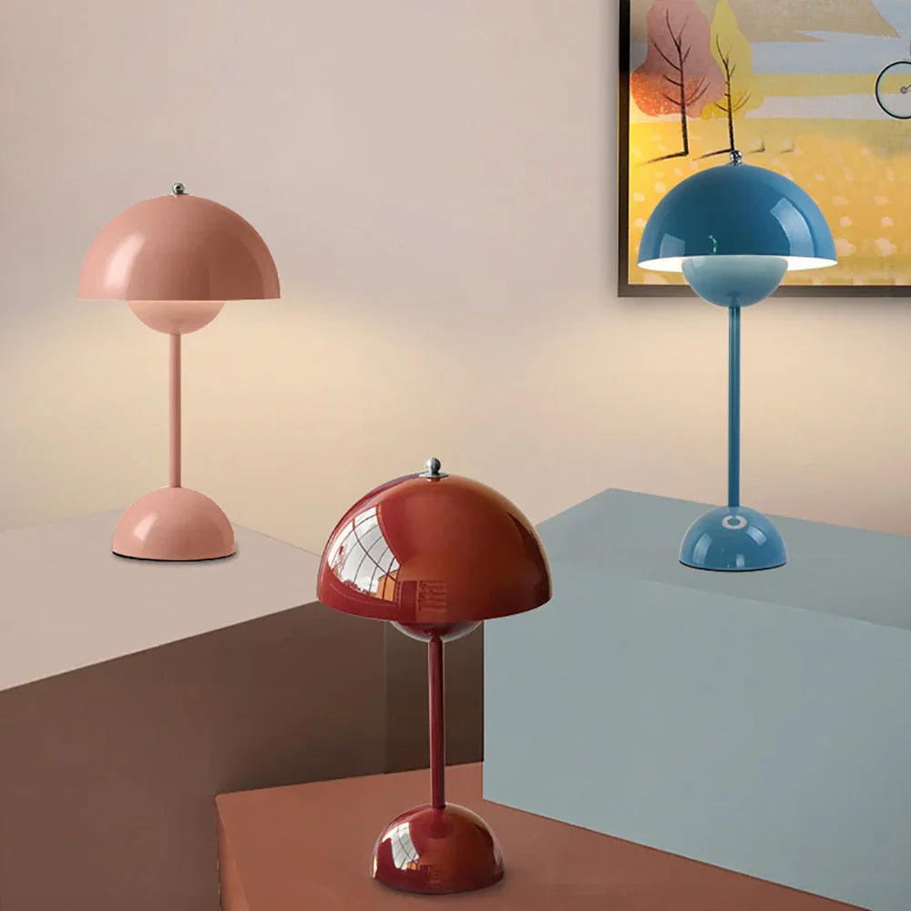 Trendy Mushroom-shaped Design Lamp - MushLuxe-White-Small (9.06 inches)-The Livary