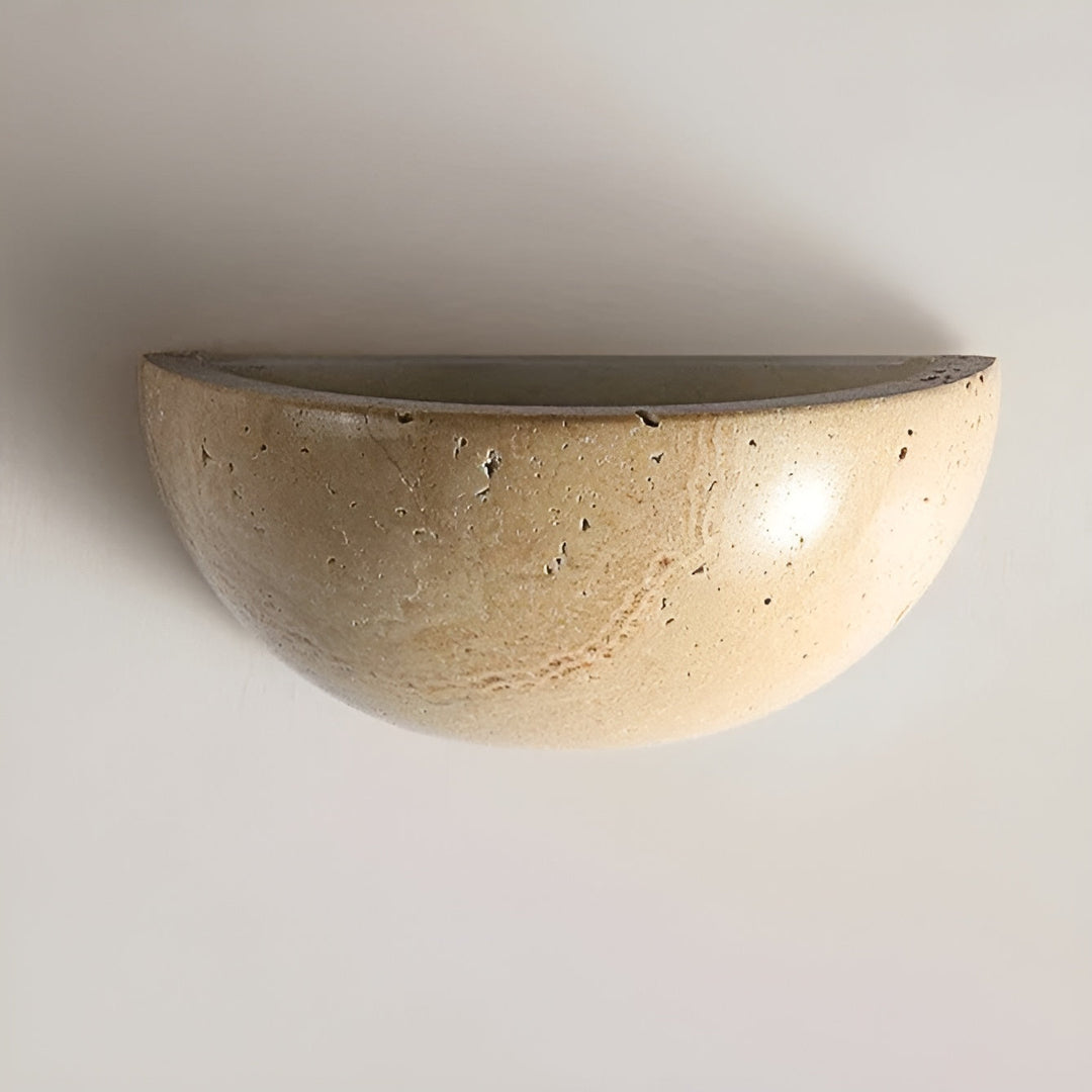 Half-Round LED Wabi-Sabi Wall Lamp - ZenGlow-The Livary