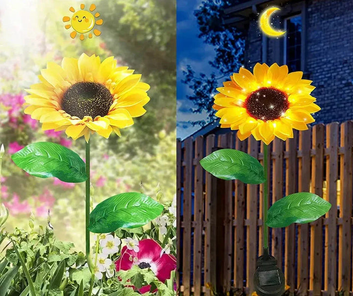 Waterproof Solar Energy Sunflower Lamp - SolarBloom-1-The Livary