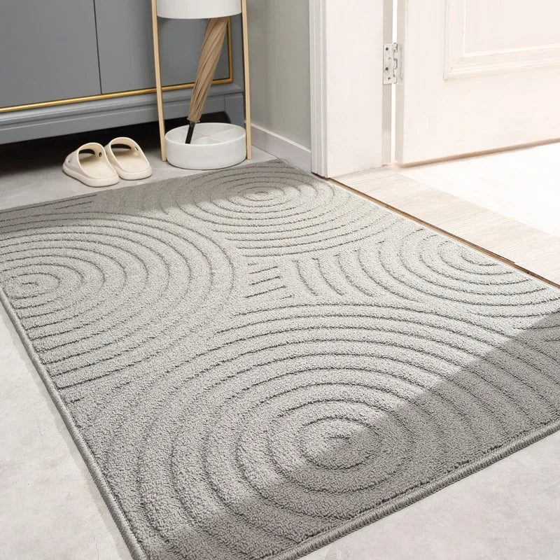Shoe Scraper Doormat with Moroccan Design - Kasbana-Grey 03-50cm x 80cm-The Livary