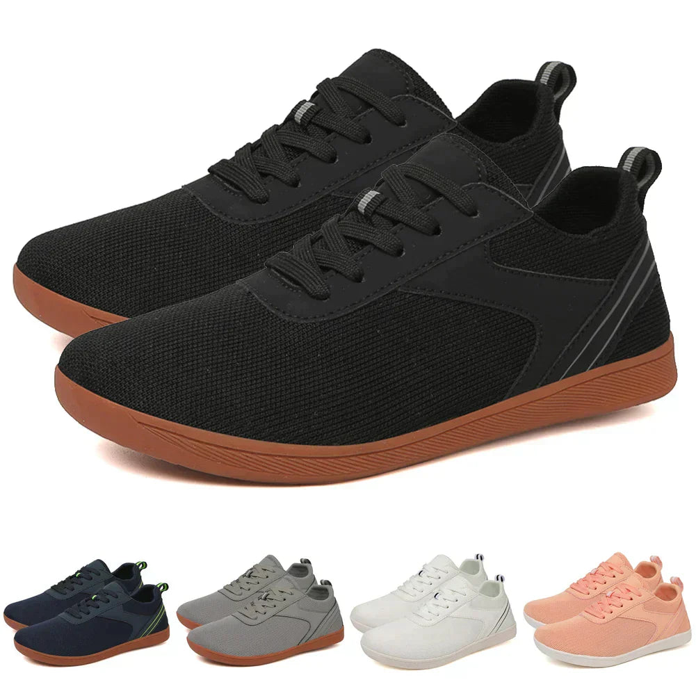 Unisex barefoot shoes with flexible sole & breathable upper material – Luno-Black-4.5-The Livary