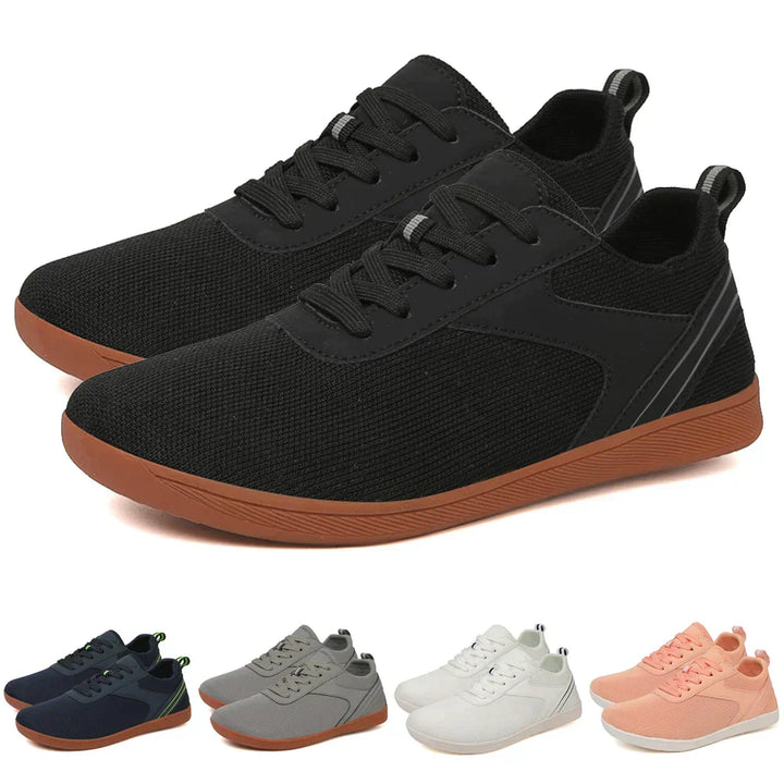 Unisex barefoot shoes with flexible sole & breathable upper material – Luno-Black-4.5-The Livary