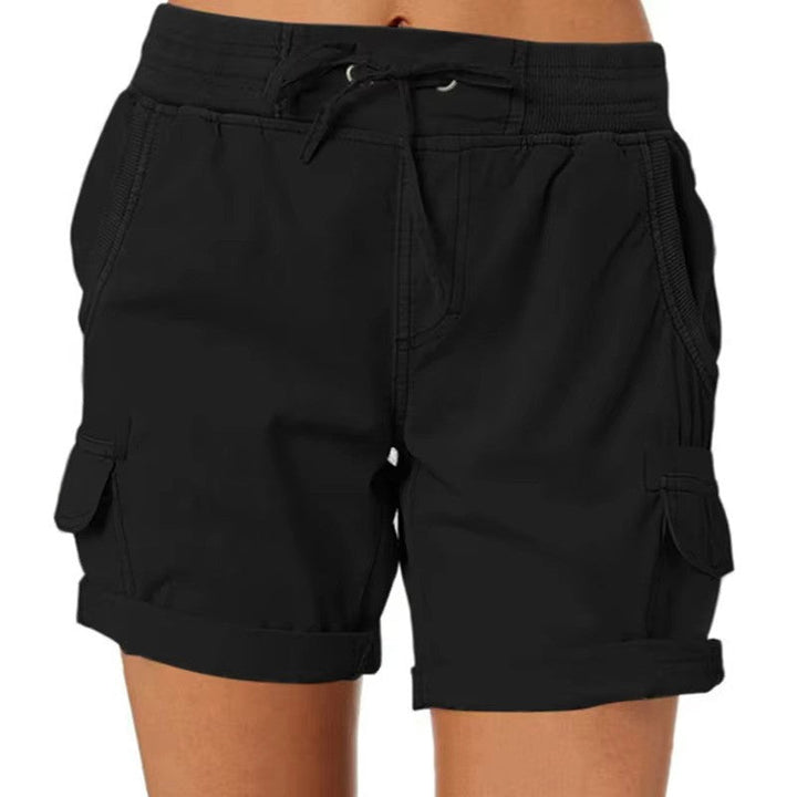 Stylish summer beach shorts – Chloe-Black-S-The Livary