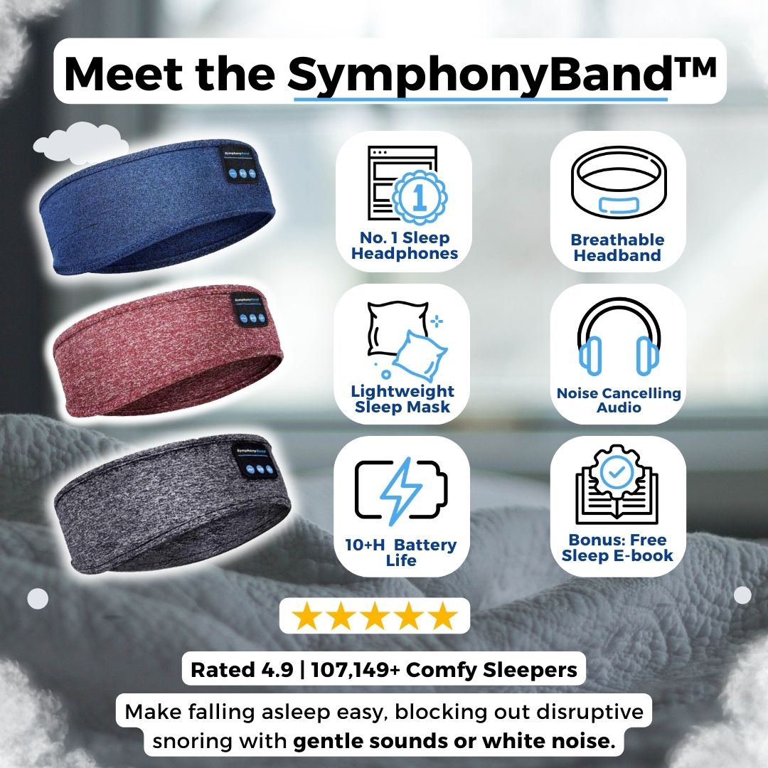 SymphonyBand™ Sleep Headphones-Ocean Blue-The Livary