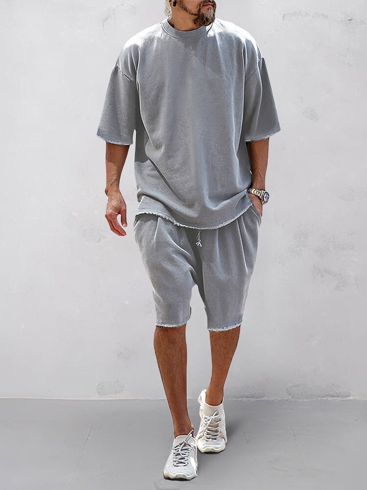 Locking leisure sports set for men – Farid-Light grey-M-The Livary