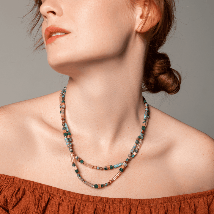 Gemstone Choker Necklace - Isabella-The Livary