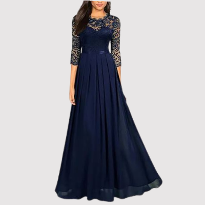 Timeless Maxi Evening Dress - Celeste-Blue-S-The Livary