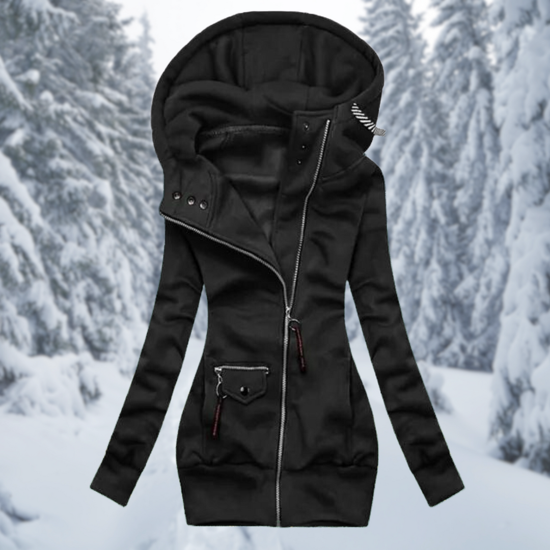 Stylish Waterproof Women's Mid Jacket - Aurora-Black-S-The Livary