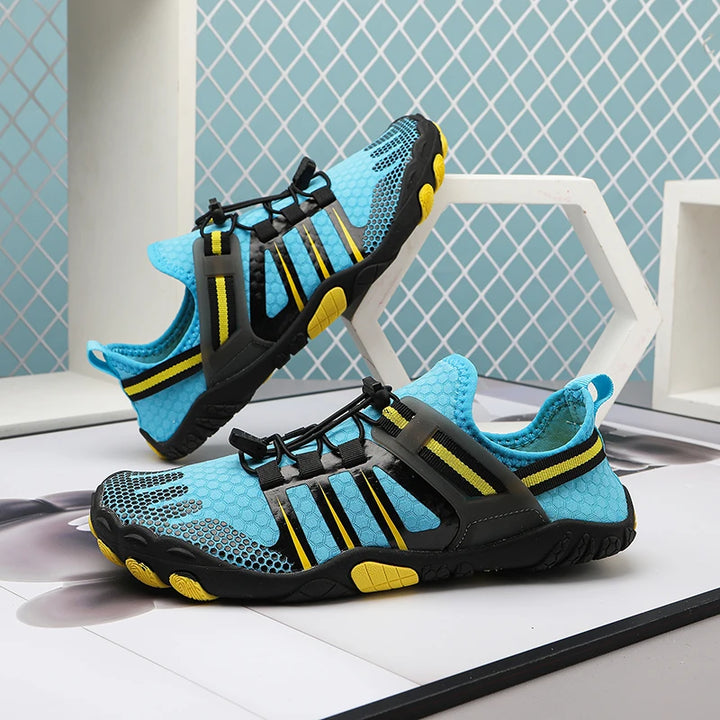 Unisex All-Terrain Barefoot Water Shoes – Noah-Blue-5.5-The Livary