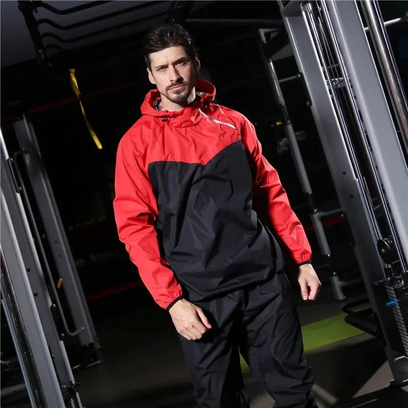 Light Unisex Training Set with Zipper & Hood – Remo-Men's Red-S-The Livary
