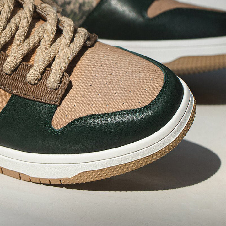 Artistic ladies and gentlemen's platform sneakers with wave design – Daiki-3-The Livary