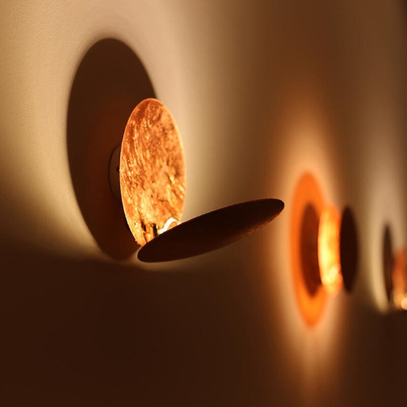 Solar Eclipse Wall Lamp - Solaris-Gold-7.87 inches-The Livary