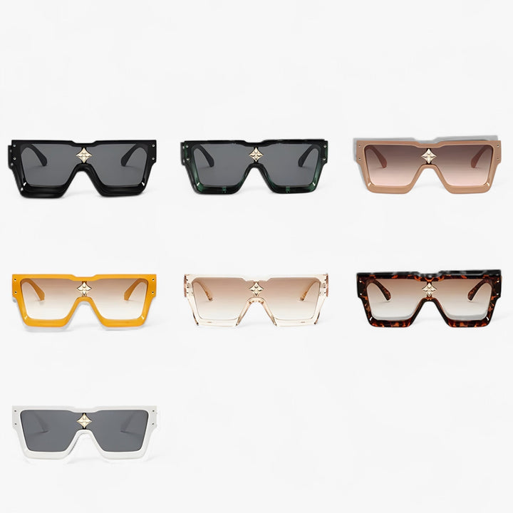 Mirrored Punk Sunglasses – Revik-Champagne Brown-The Livary