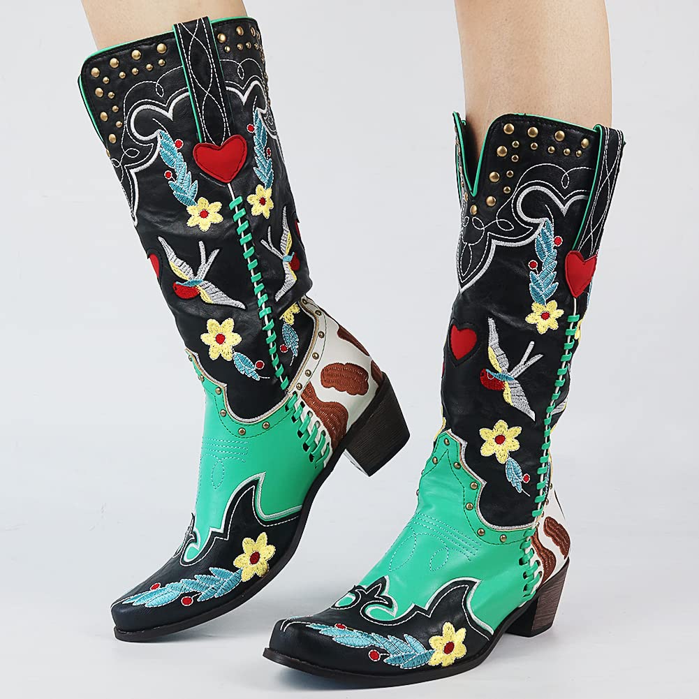 Unique Ladies Cowboy Boots - Carmen-3.5-The Livary