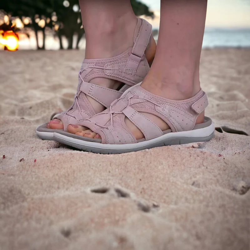 Orthopaedic Ladies Sandals - ComfortTrend-Pink-2.5-The Livary