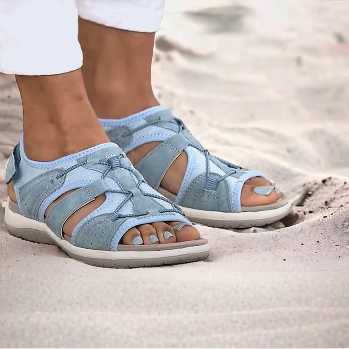 Orthopaedic Ladies Sandals - ComfortTrend-Light blue-2.5-The Livary