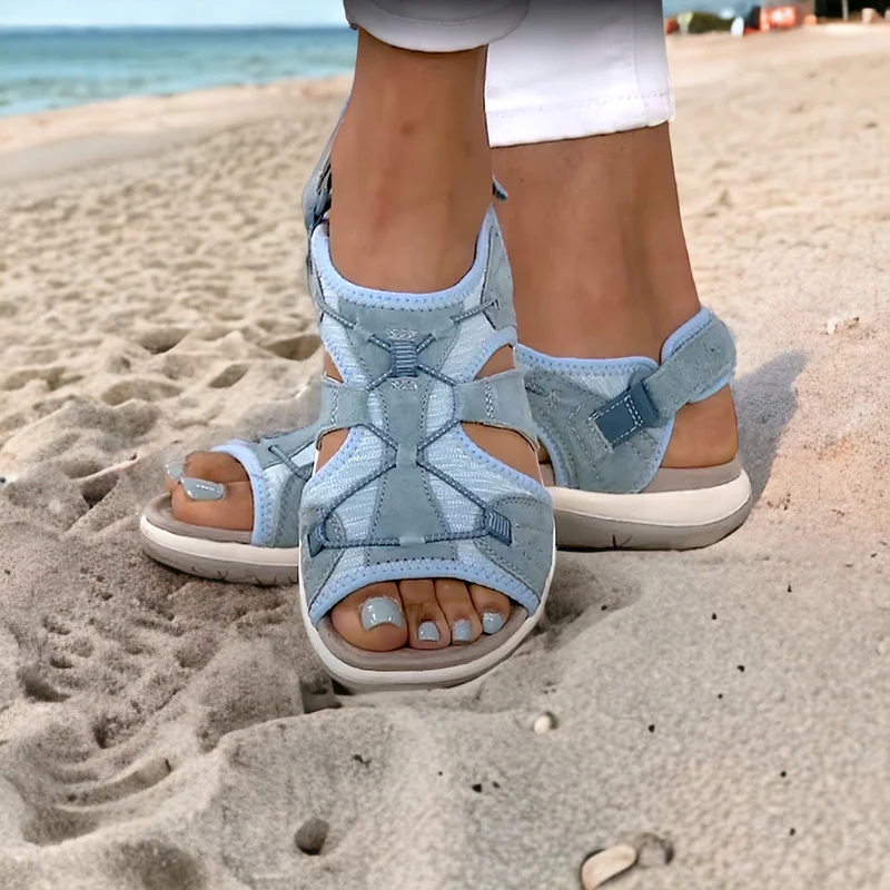 Orthopaedic Ladies Sandals - ComfortTrend-Light blue-2.5-The Livary