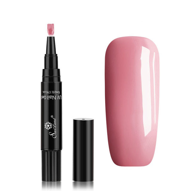 Gel Nail Polish Pen Without UV – Glosséa-Pink-The Livary
