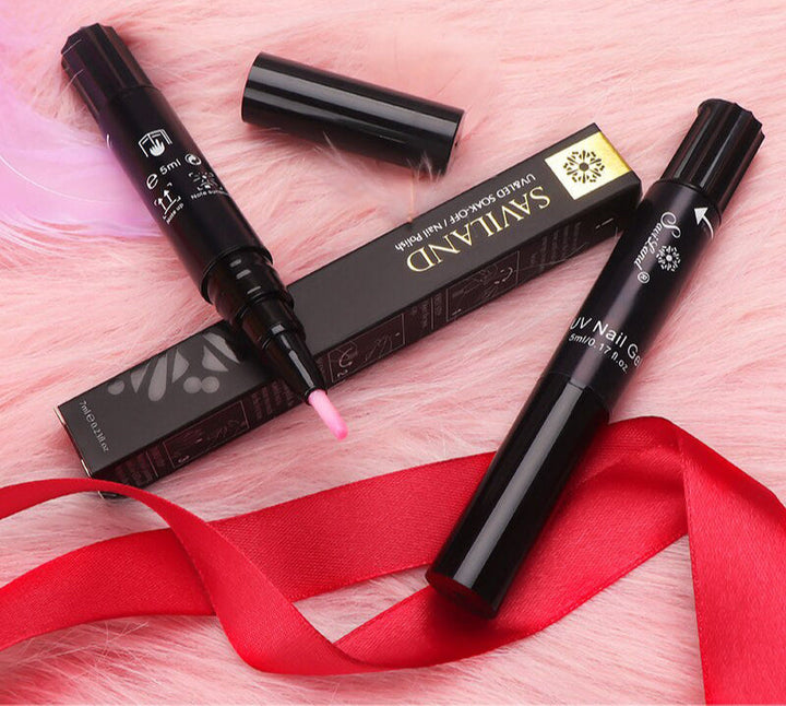 Gel Nail Polish Pen Without UV – Glosséa-Black-The Livary