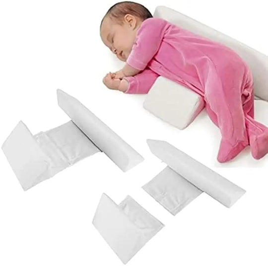 Anti-Roll Adjustable Baby Pillow – Cudlo-White-The Livary