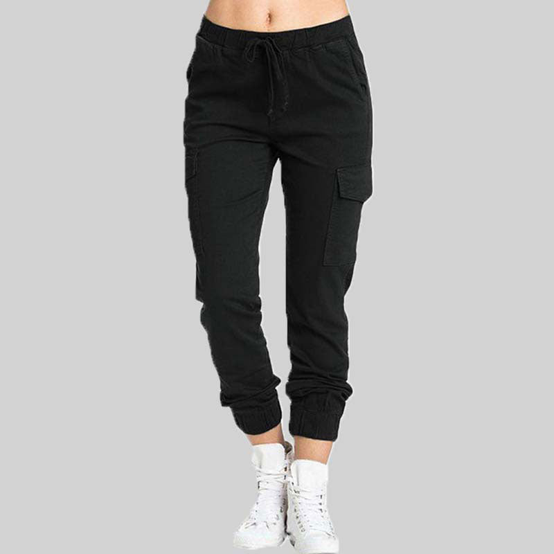 Ladies Cargo Trousers - Nova-Black-XS-The Livary