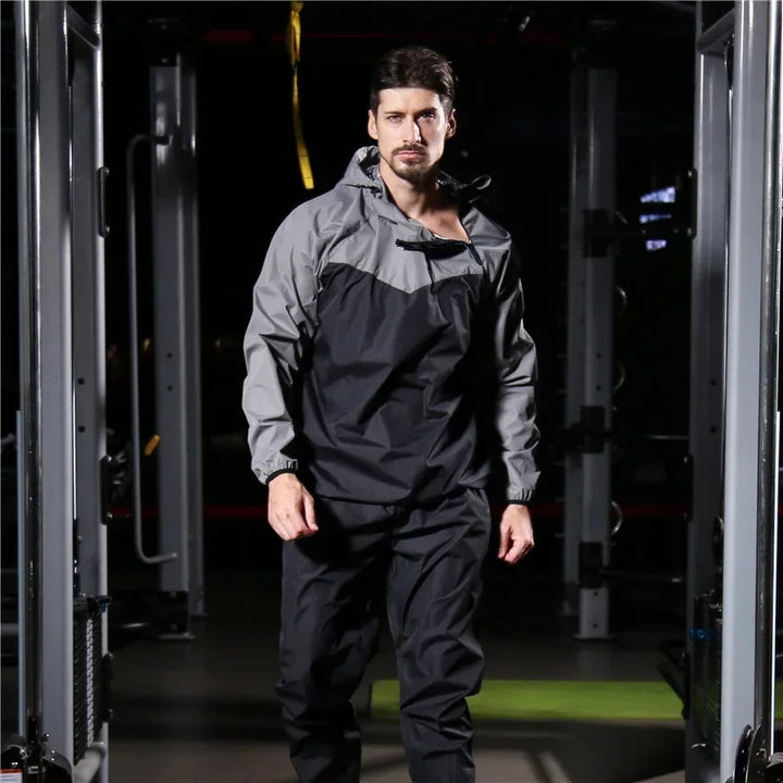 Light Unisex Training Set with Zipper & Hood – Remo-Men's Grey-S-The Livary