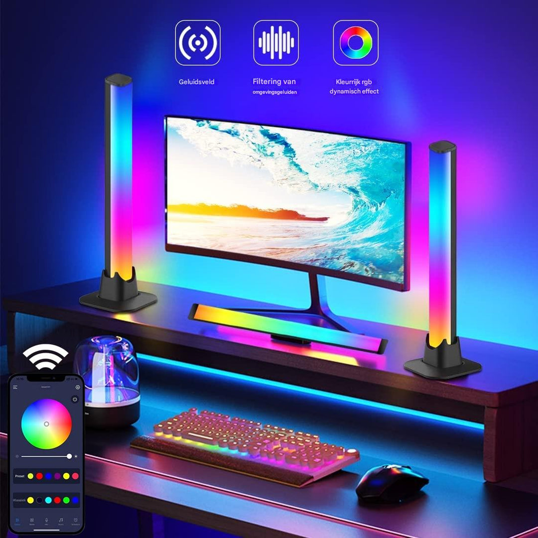 Music synchronization LED light bars - LumiRhythm-1-The Livary
