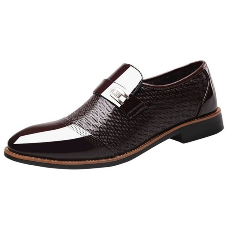 Stylish Glossy Men's Shoes - Hudson