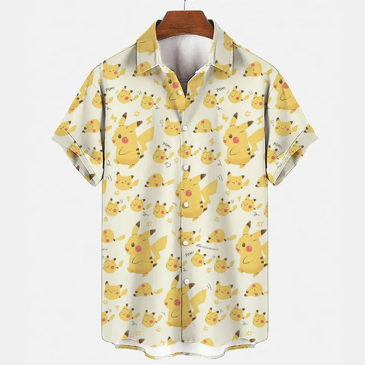 Funny summer set with Gengar & Snorlax print | Buy 1, get 1 free - SleepyFun-13-M-The Livary
