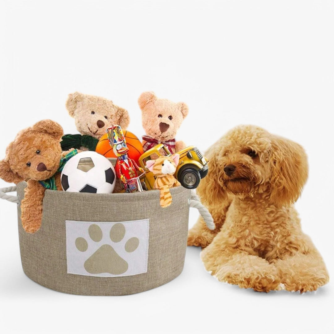Foldable Toy Basket with Rope Handle – Livia-The Livary