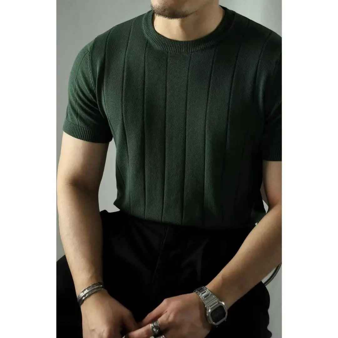 Slim Fit Men's Polo Shirt with Zip – Fabrizio-Green-S-The Livary