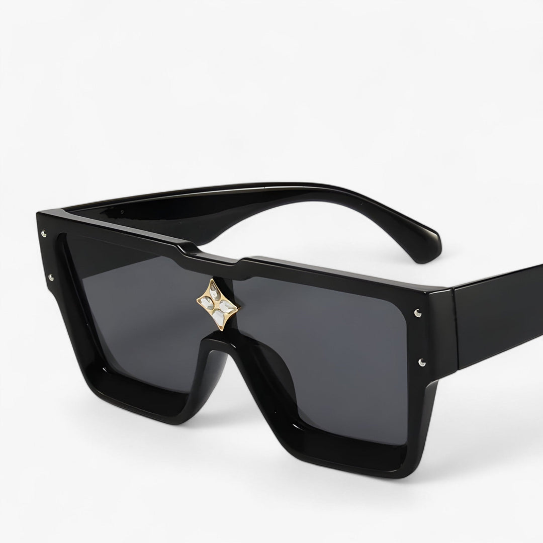 Mirrored Punk Sunglasses – Revik-Black Grey-The Livary