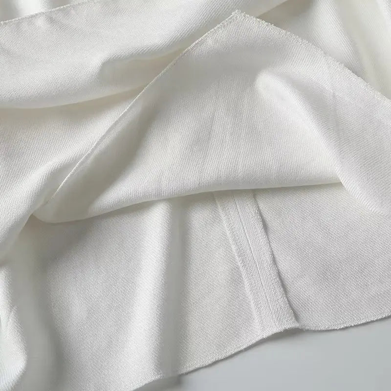 White airy & stylish sleeveless linen blouse for women – Amira-S-The Livary
