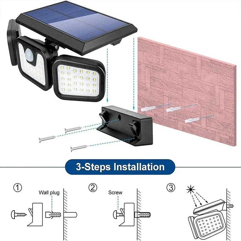 Solar Energy Wall Lamp - EcoBright-The Livary